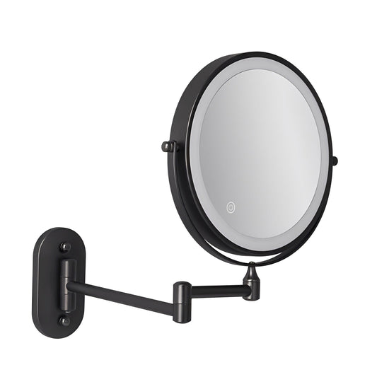 Lunara – Miroir suspendu avec lumière & agrandissement double face