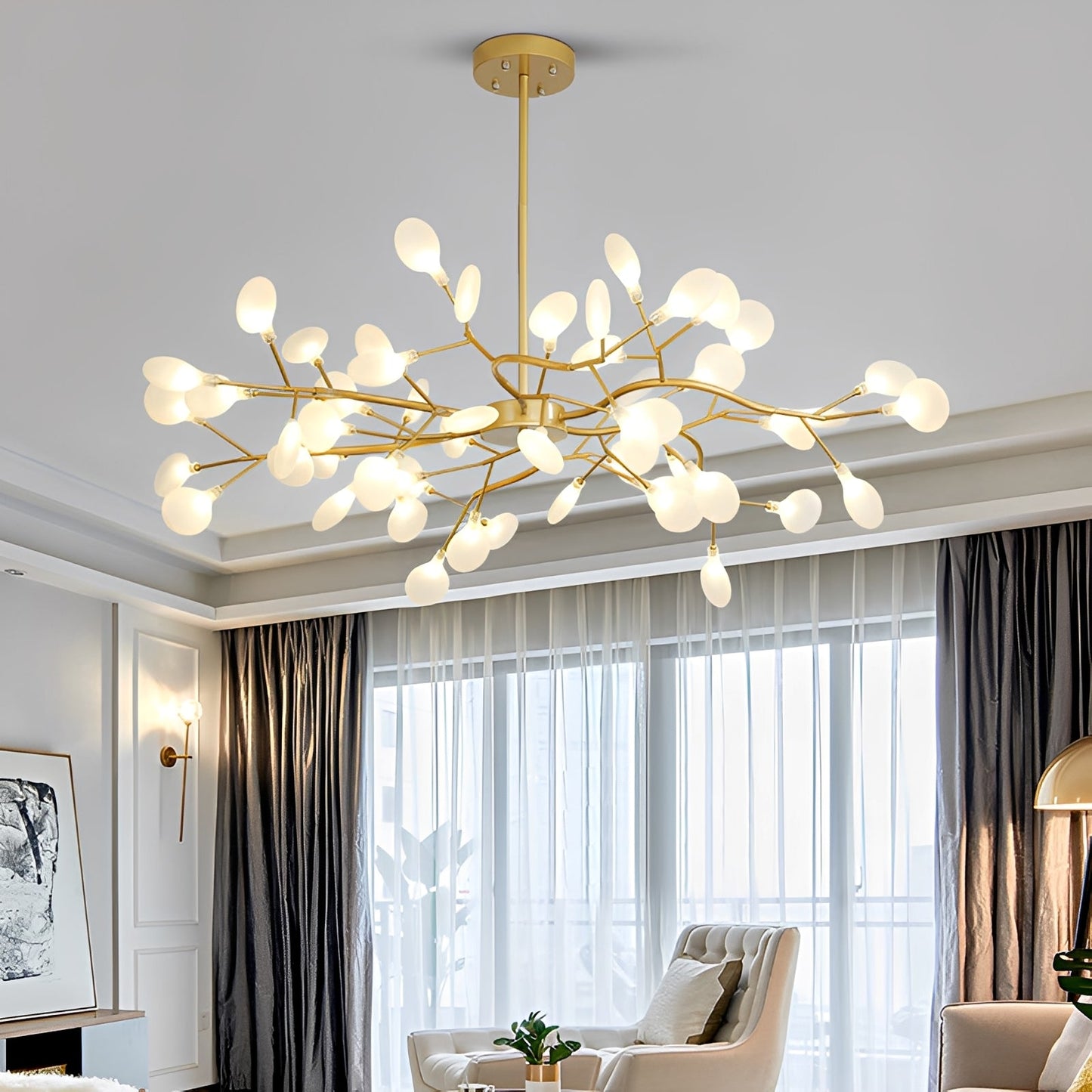 Auri – Lustre Postmoderne Doré Personnalisé