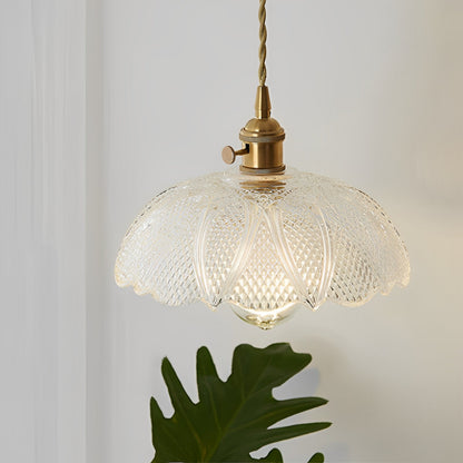 Odessa – Suspension antique en verre clair