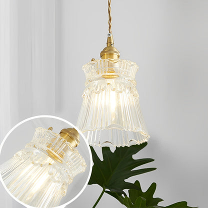 Odessa – Suspension antique en verre clair