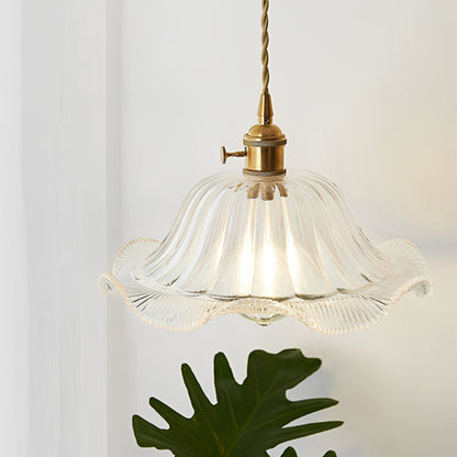 Odessa – Suspension antique en verre clair