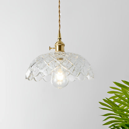 Odessa – Suspension antique en verre clair