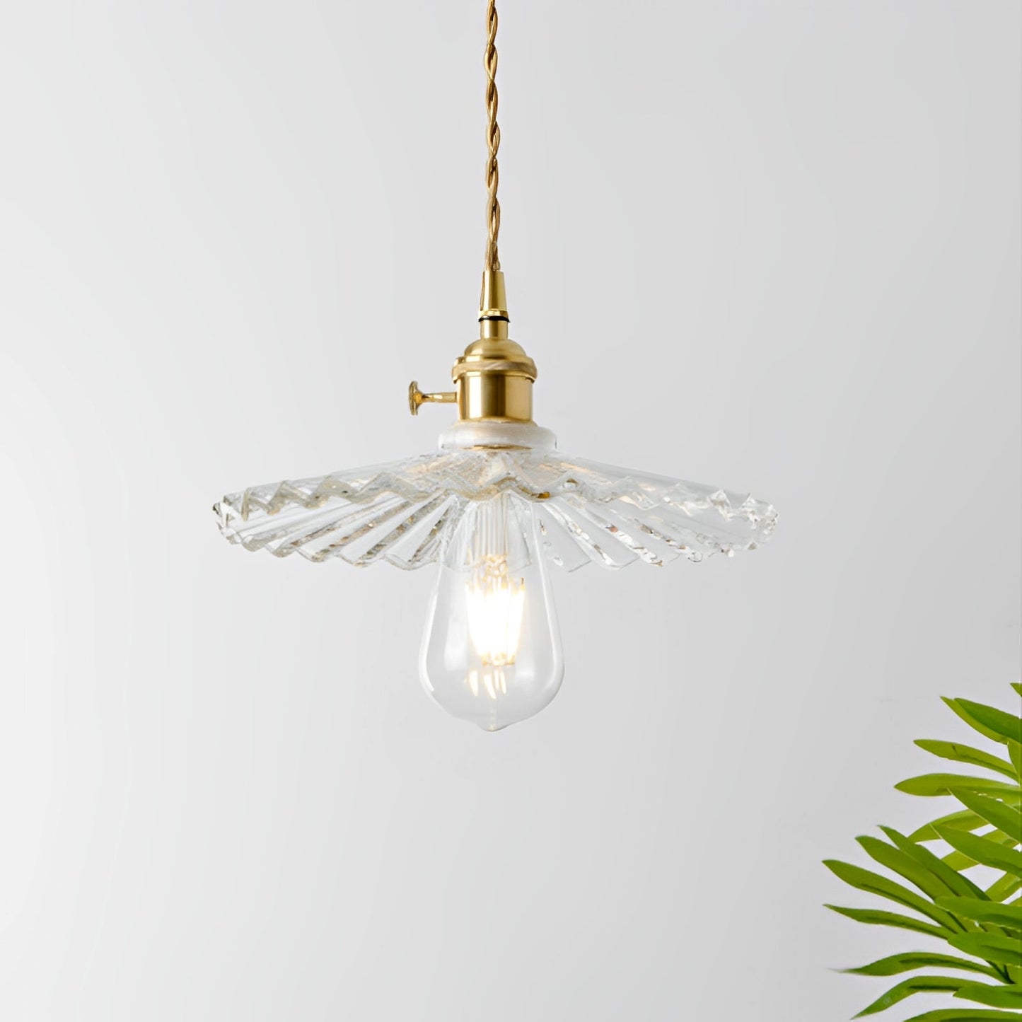 Odessa – Suspension antique en verre clair