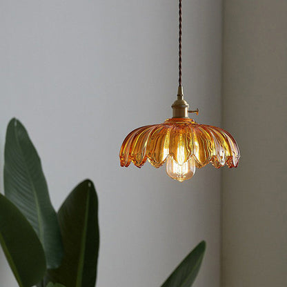 Celeste – Lustre en verre couleur laiton