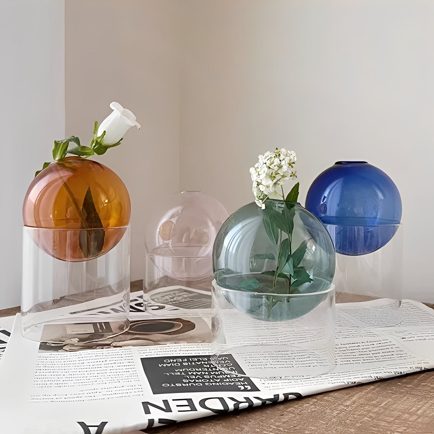 Amira – Vase en Verre Colorée Décoration