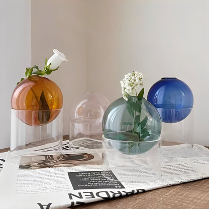 Amira – Vase en Verre Colorée Décoration