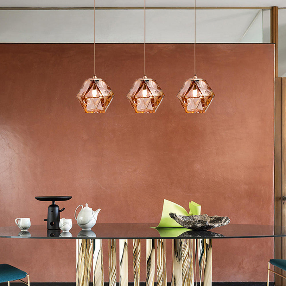 Nerea – Lampe suspendue nordique en verre