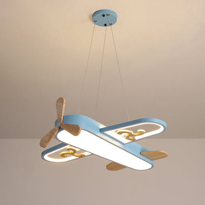 Skyler – Plafonnier avion pour chambre d'enfant avec LED