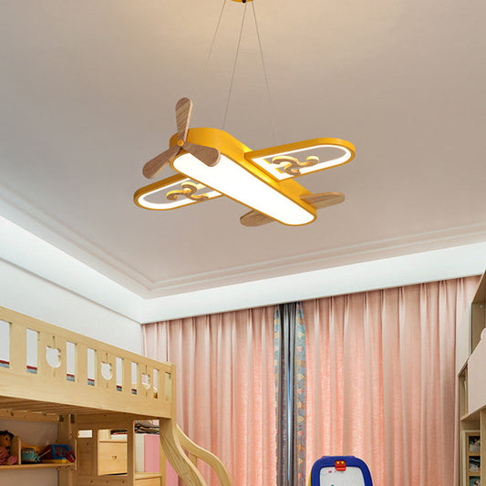 Skyler – Plafonnier avion pour chambre d'enfant avec LED