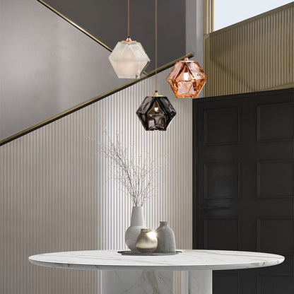 Nerea – Lampe suspendue nordique en verre