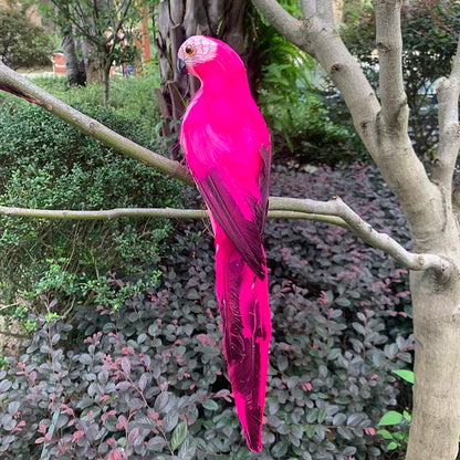 Décoration d'extérieur à suspendre en forme de perroquet exotique