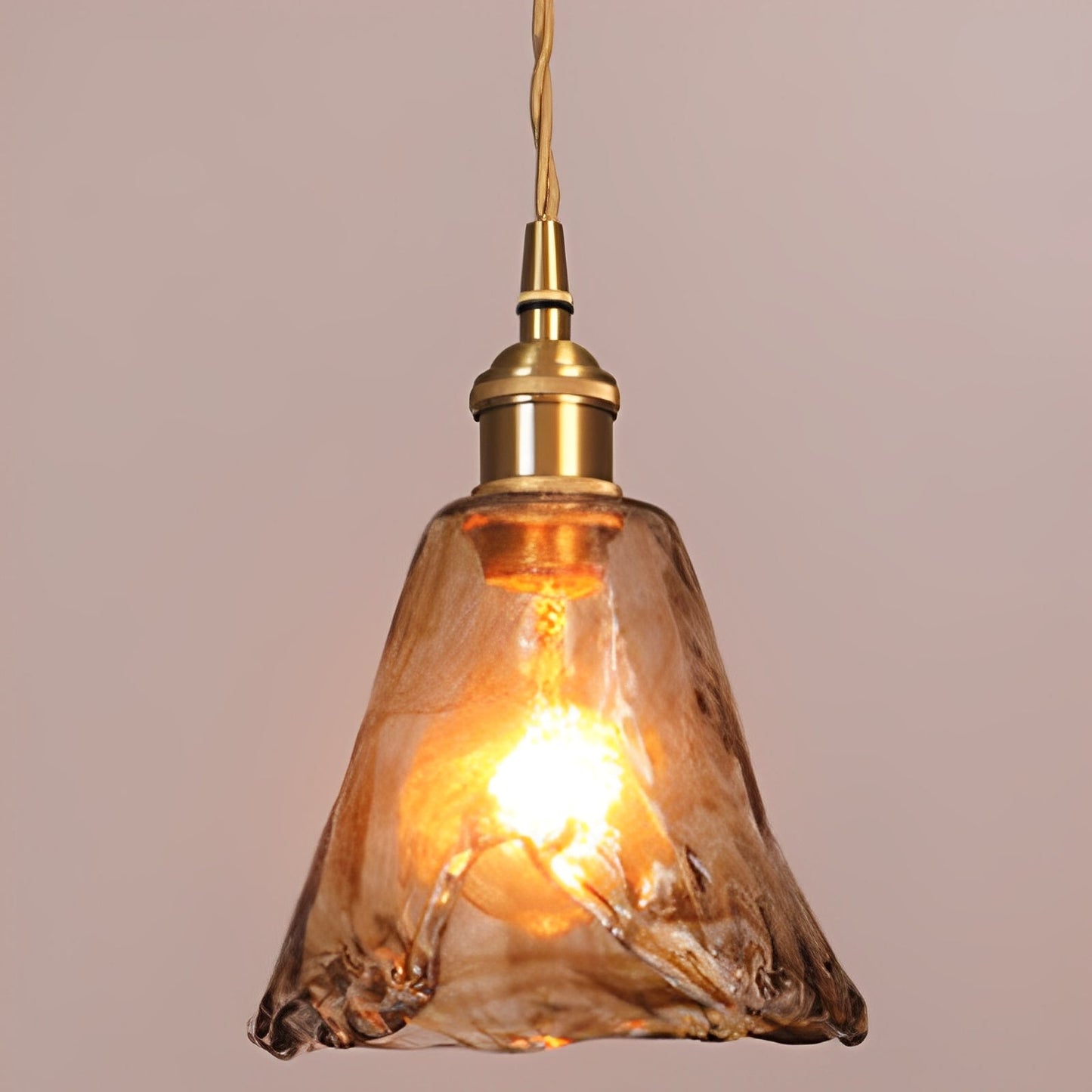 Claribel – Suspension vintage avec verre d'albâtre