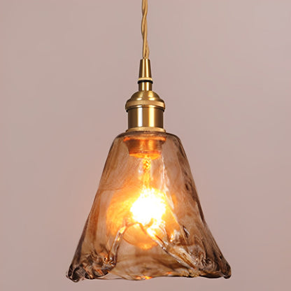 Claribel – Suspension vintage avec verre d'albâtre