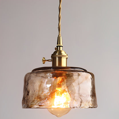 Claribel – Suspension vintage avec verre d'albâtre