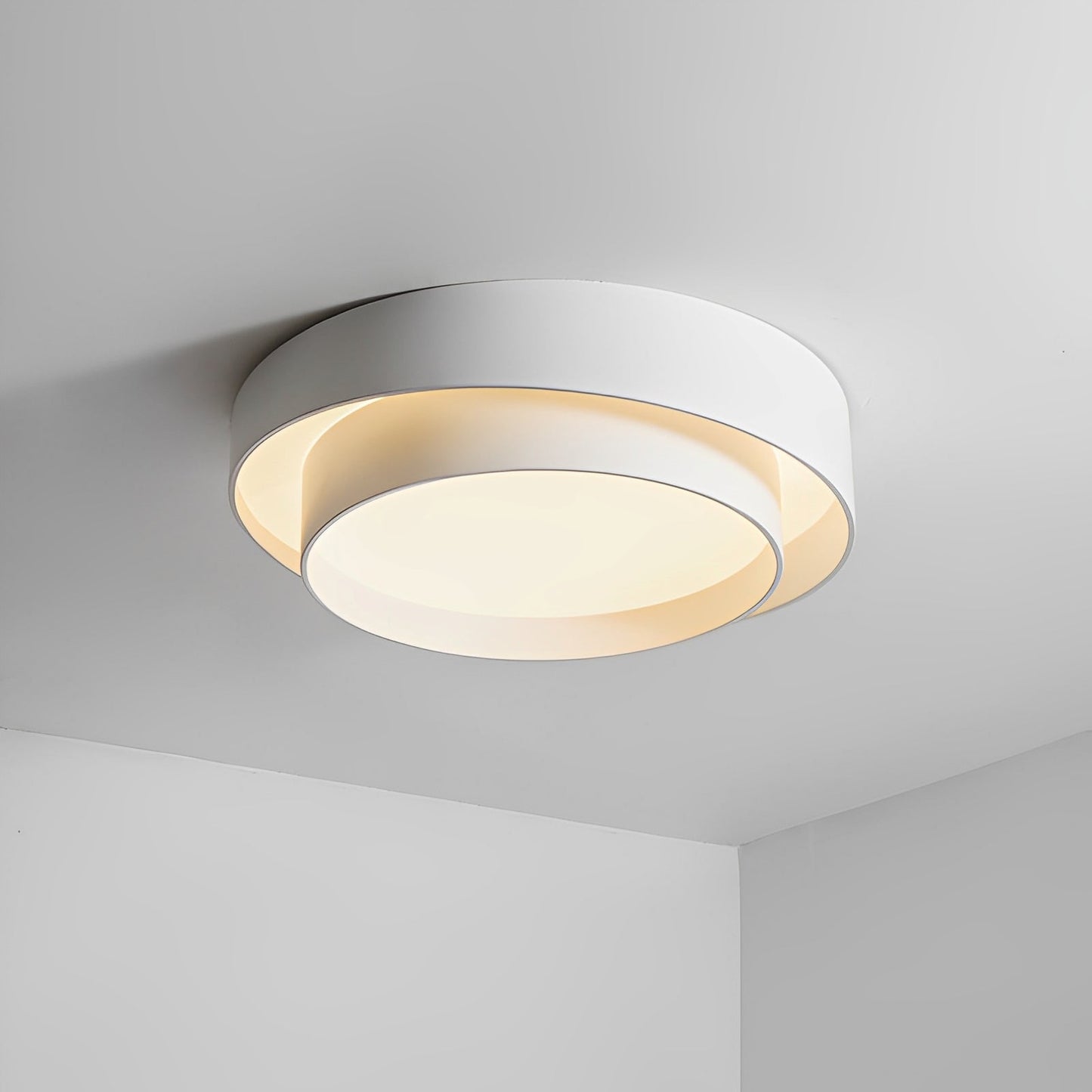 Noreva – Lampe de plafond blanche avec télécommande
