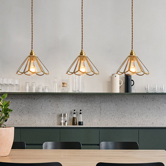 Alina – Suspension en cuivre plein style nordique