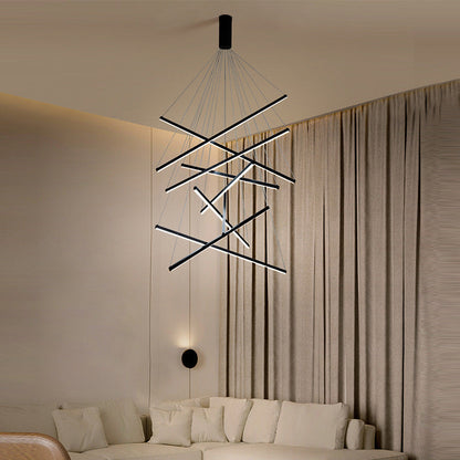 Stellaro – Suspension LED minimaliste avec design en bâtonnets