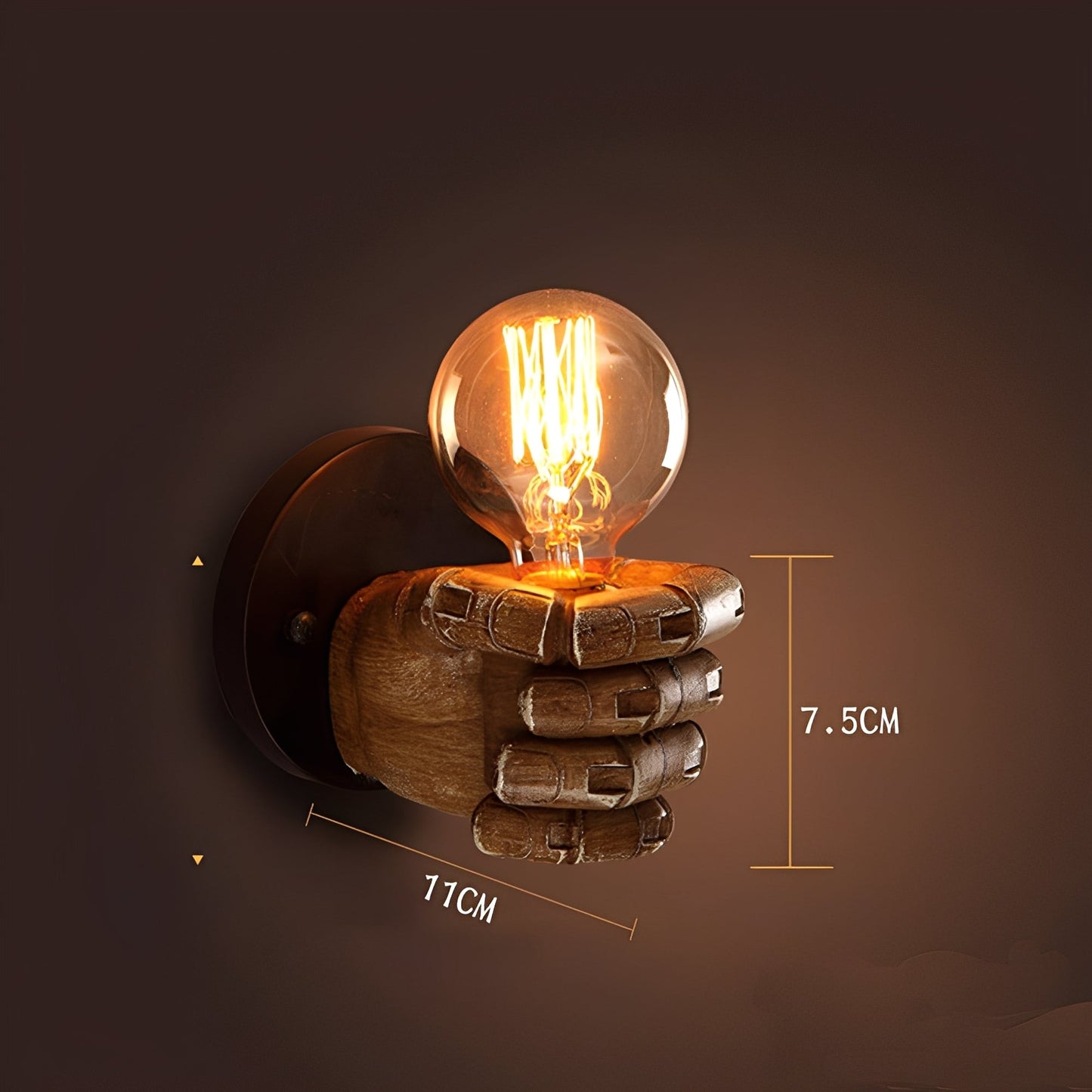 Magnus – Applique Murale Modèle Main Rétro