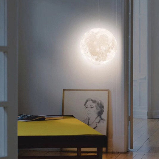 LuneCréa – Suspension lumineuse 3D en forme de lune
