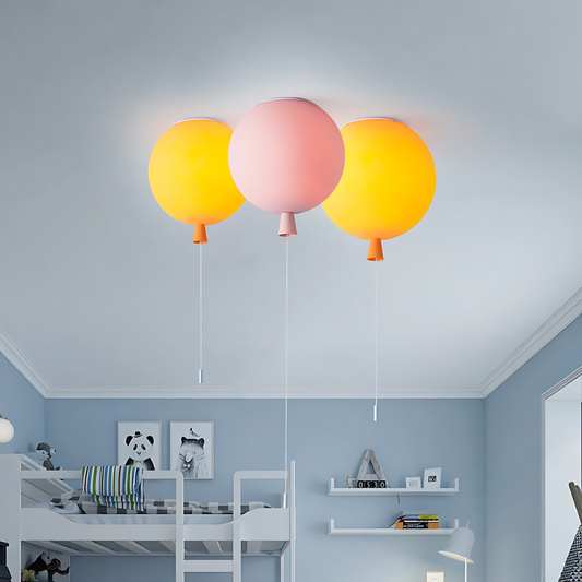 Balluna – Lampe LED de plafond colorée au design de ballon pour chambre d'enfant