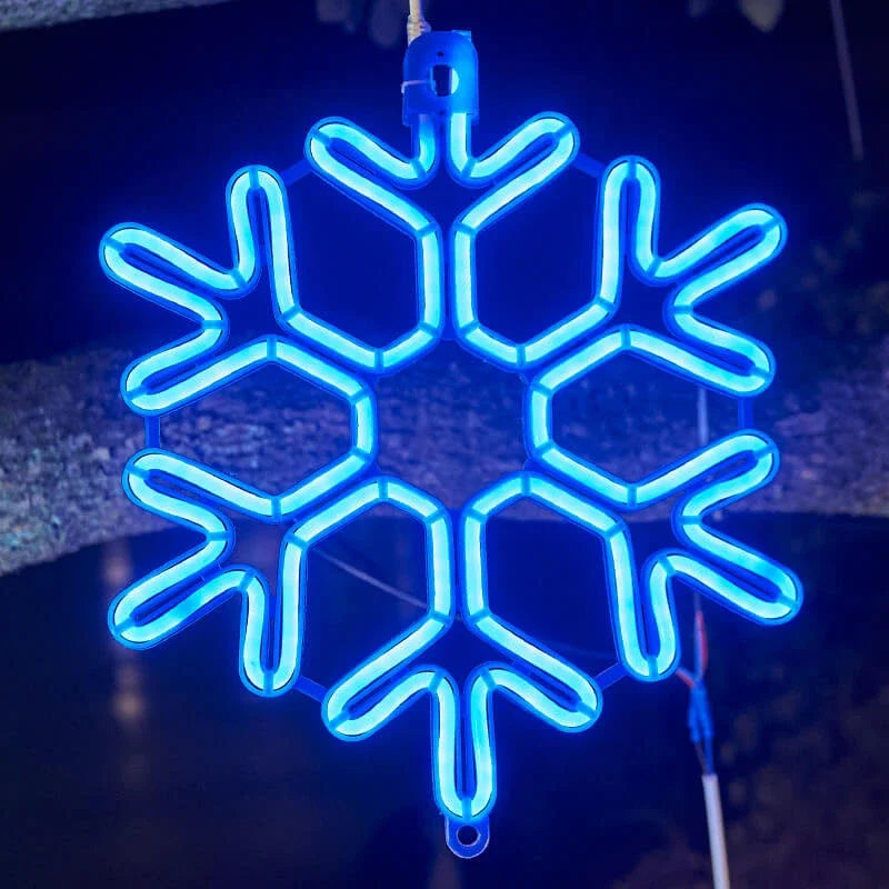 Frostella – LED Lumière Flocon de Neige pour Décoration Extérieure de Noël