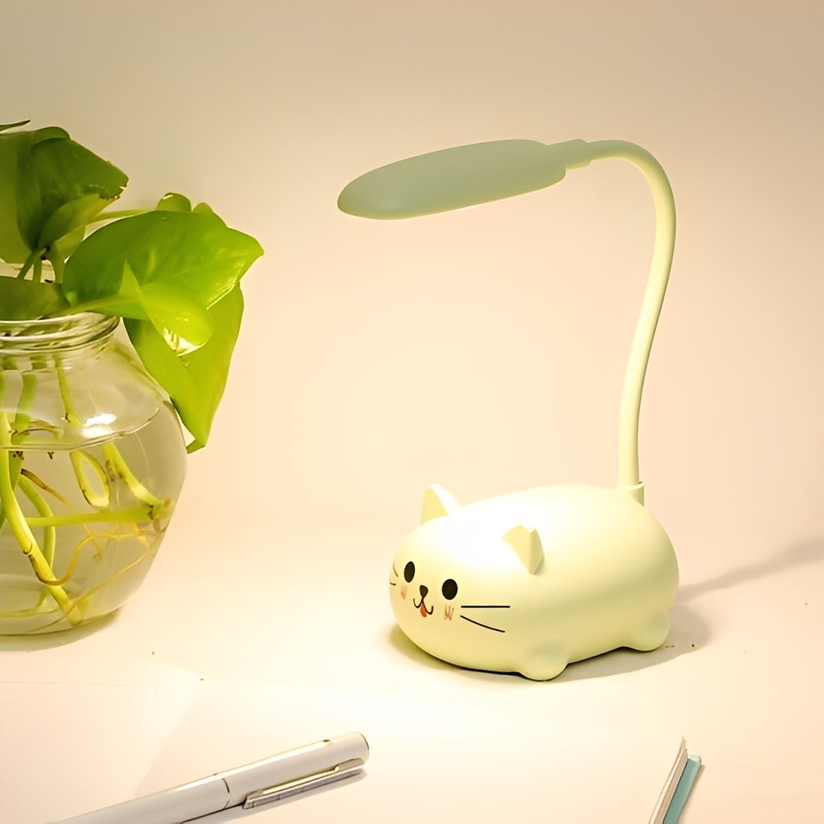 BrightPaws – Lampe de bureau LED design chat