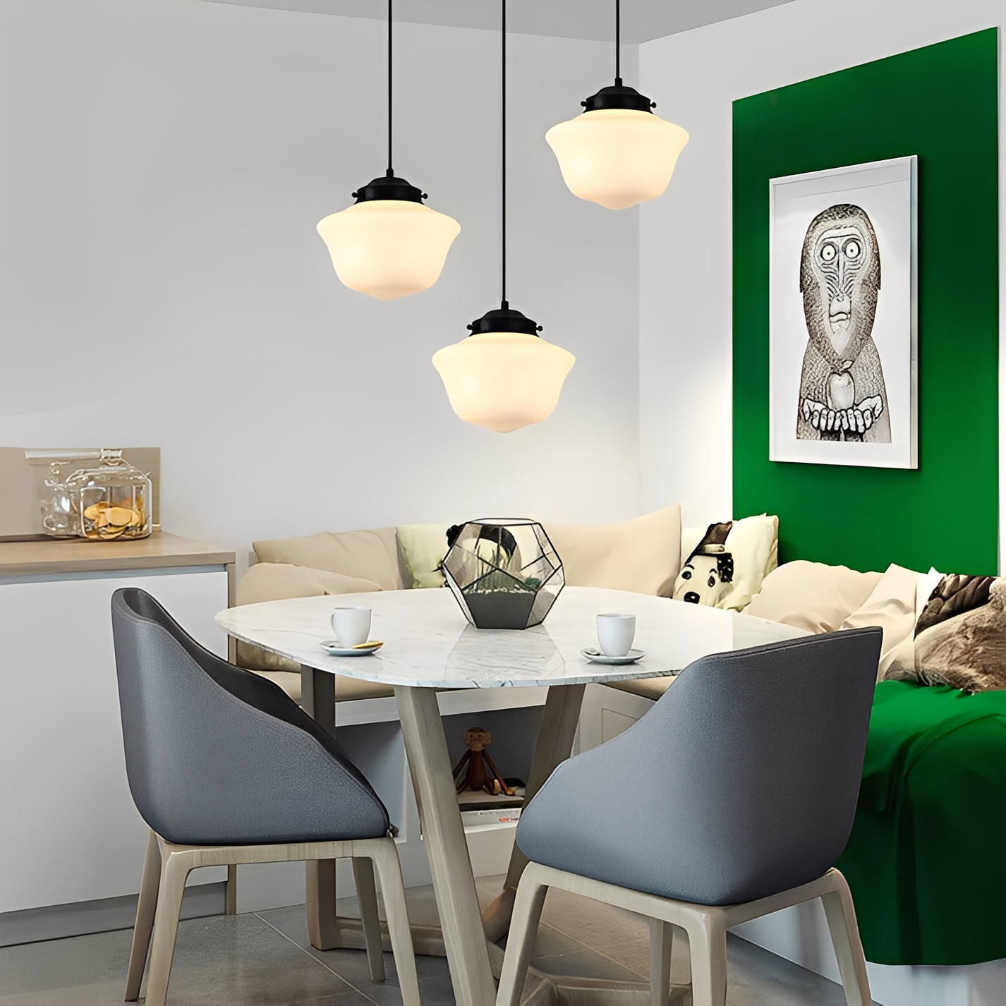 Arvida – Candelabro de Cristal Industrial Retro