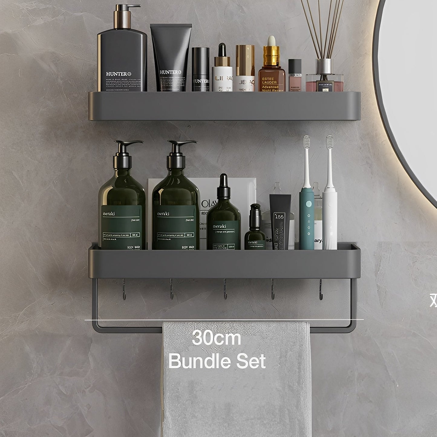 AeroShelf – Étagère Murale de Salle de Bain Sans Perçage