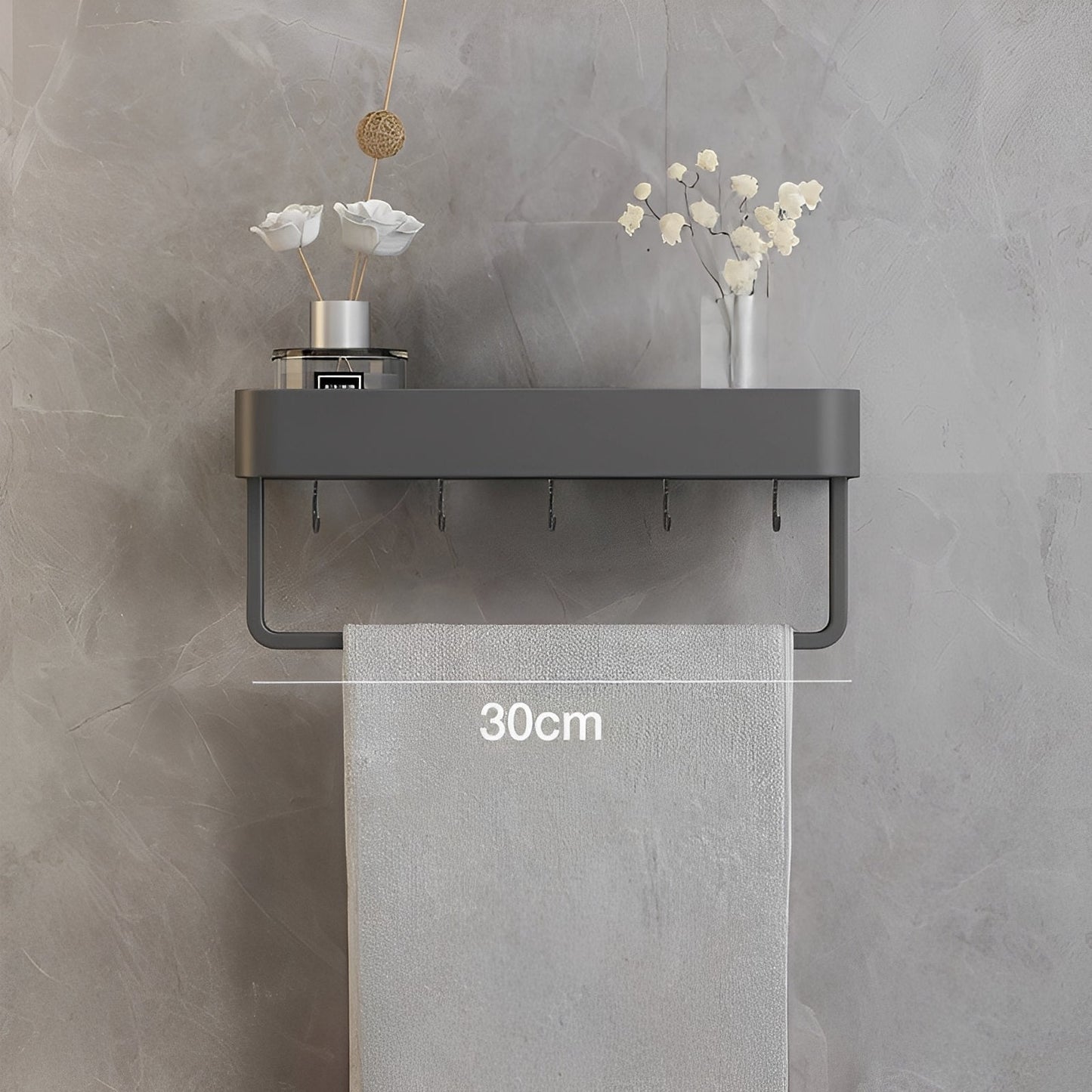 AeroShelf – Étagère Murale de Salle de Bain Sans Perçage
