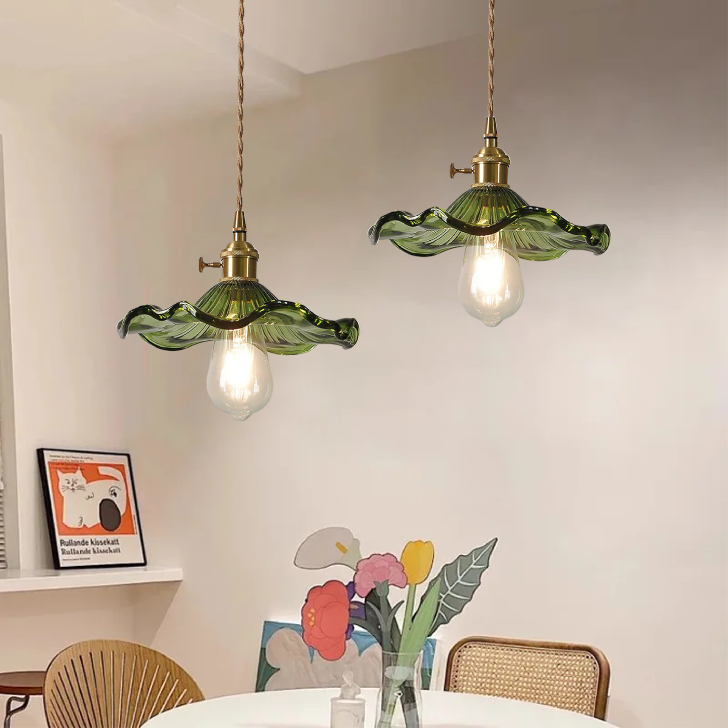 Diana – Lustre en verre scandinave-japonais