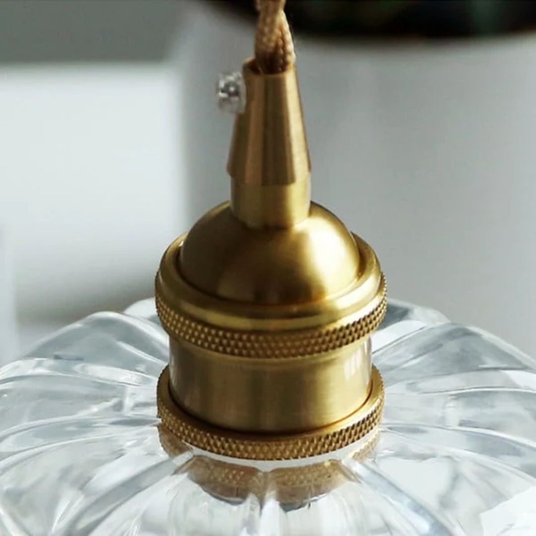 Kaoru – Lustre en laiton et verre