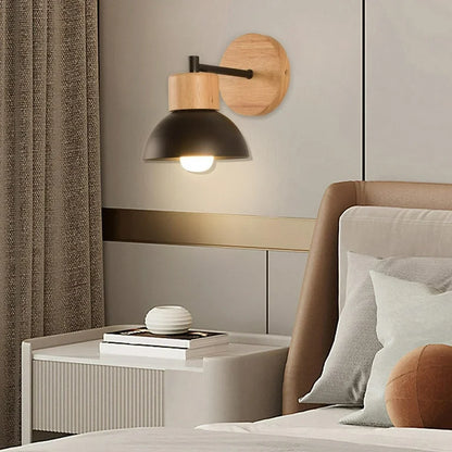 Oiseau – Applique murale en bois simple en forme de demi-cercle