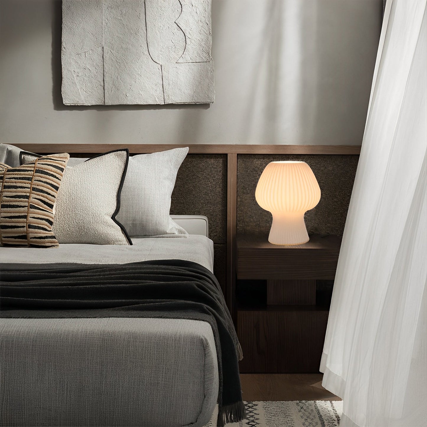 Velmira – Lampe de table vintage style rétro pour chambre à coucher & table de nuit