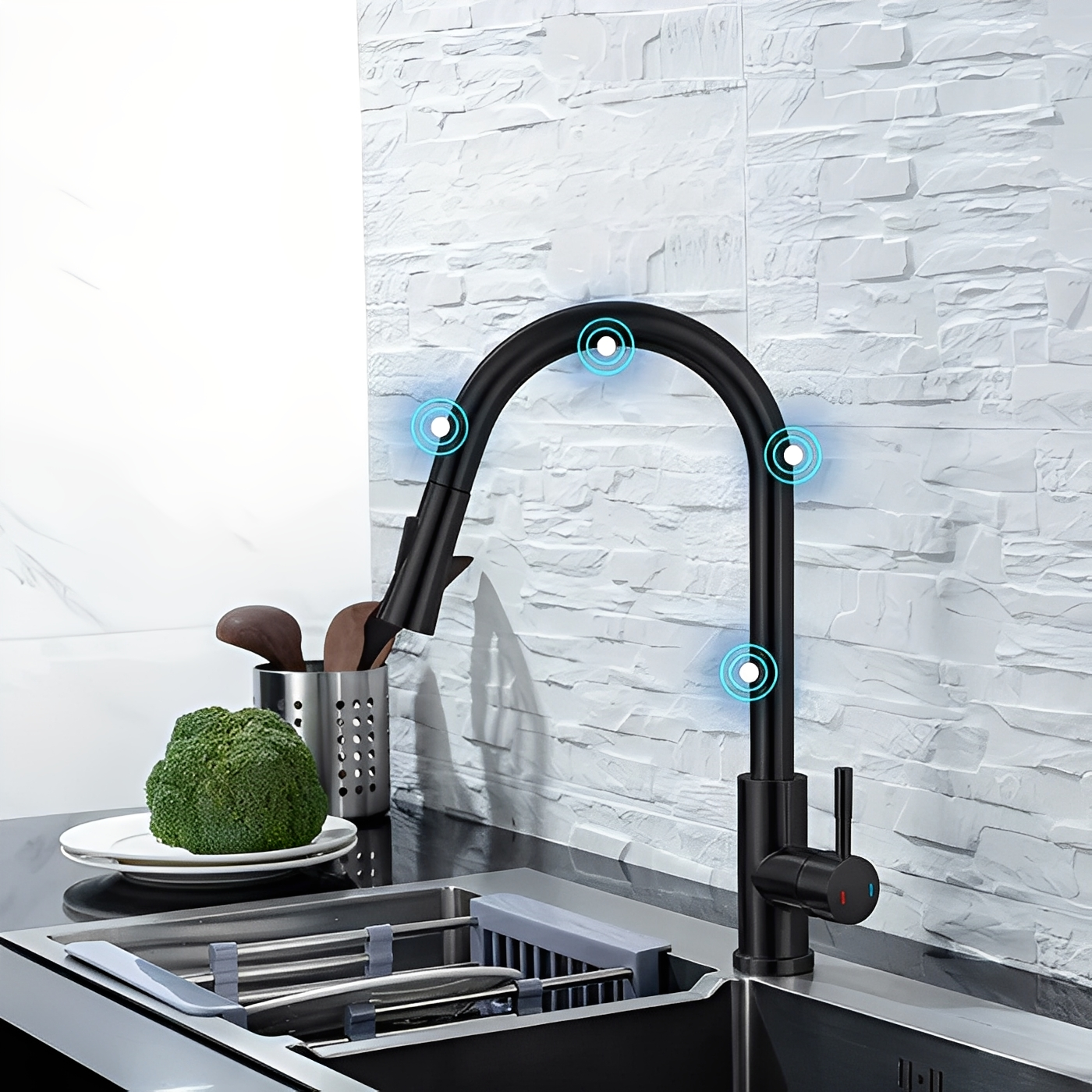 AquaTouch – Robinet de cuisine à capteur intuitif
