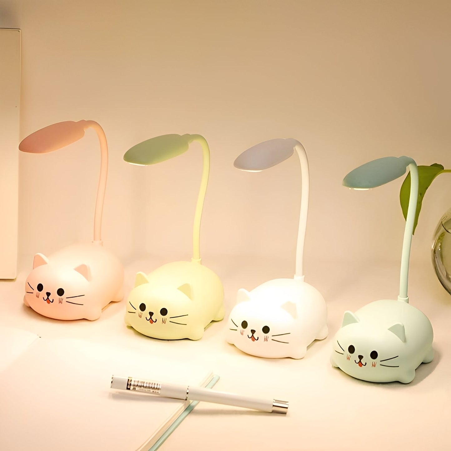 BrightPaws – Lampe de bureau LED design chat