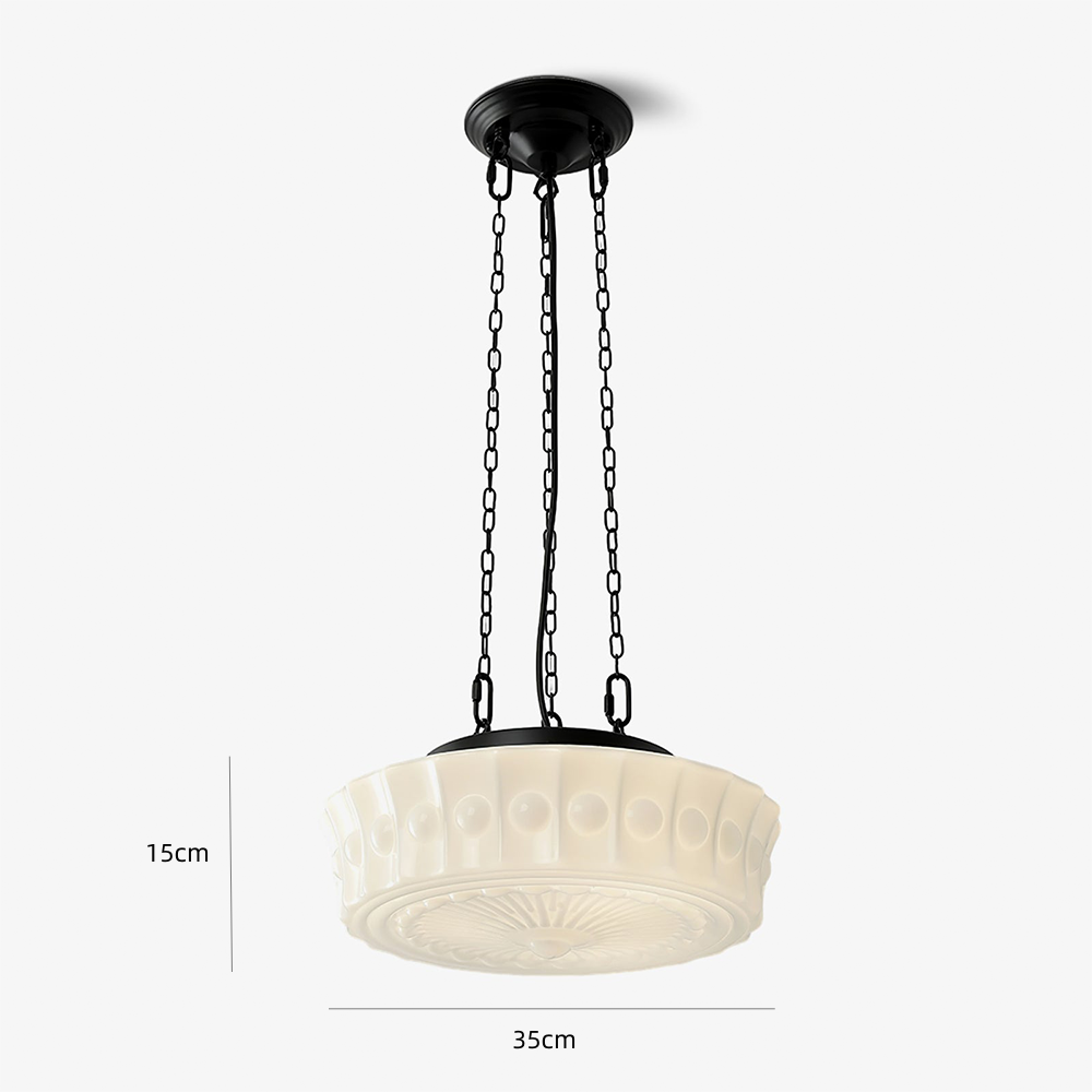 Elora – Suspension blanche style vintage