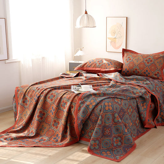 FloraCouette – Couette réversible en coton à motifs floraux
