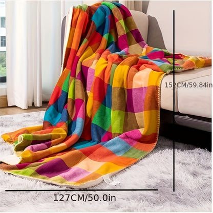 Nolan – Couverture Sherpa double face en polaire de coral pour chaleur élégante