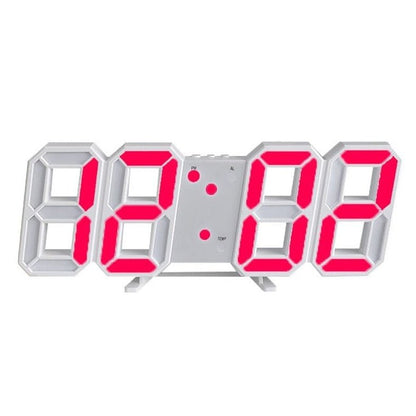 LumiHorloge – Horloge murale LED 3D avec intensité réglable