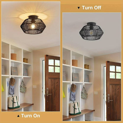 Lustre BohoLoom – Tissage bohème pour ambiance chaleureuse