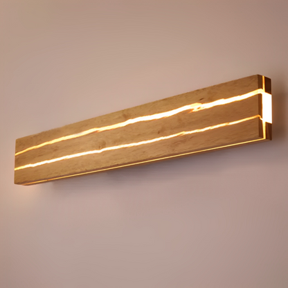 Ewan – Applique murale moderne avec aspect fissure bois