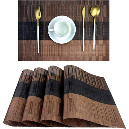Sets de table tissés de style occidental