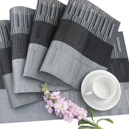 Sets de table tissés de style occidental