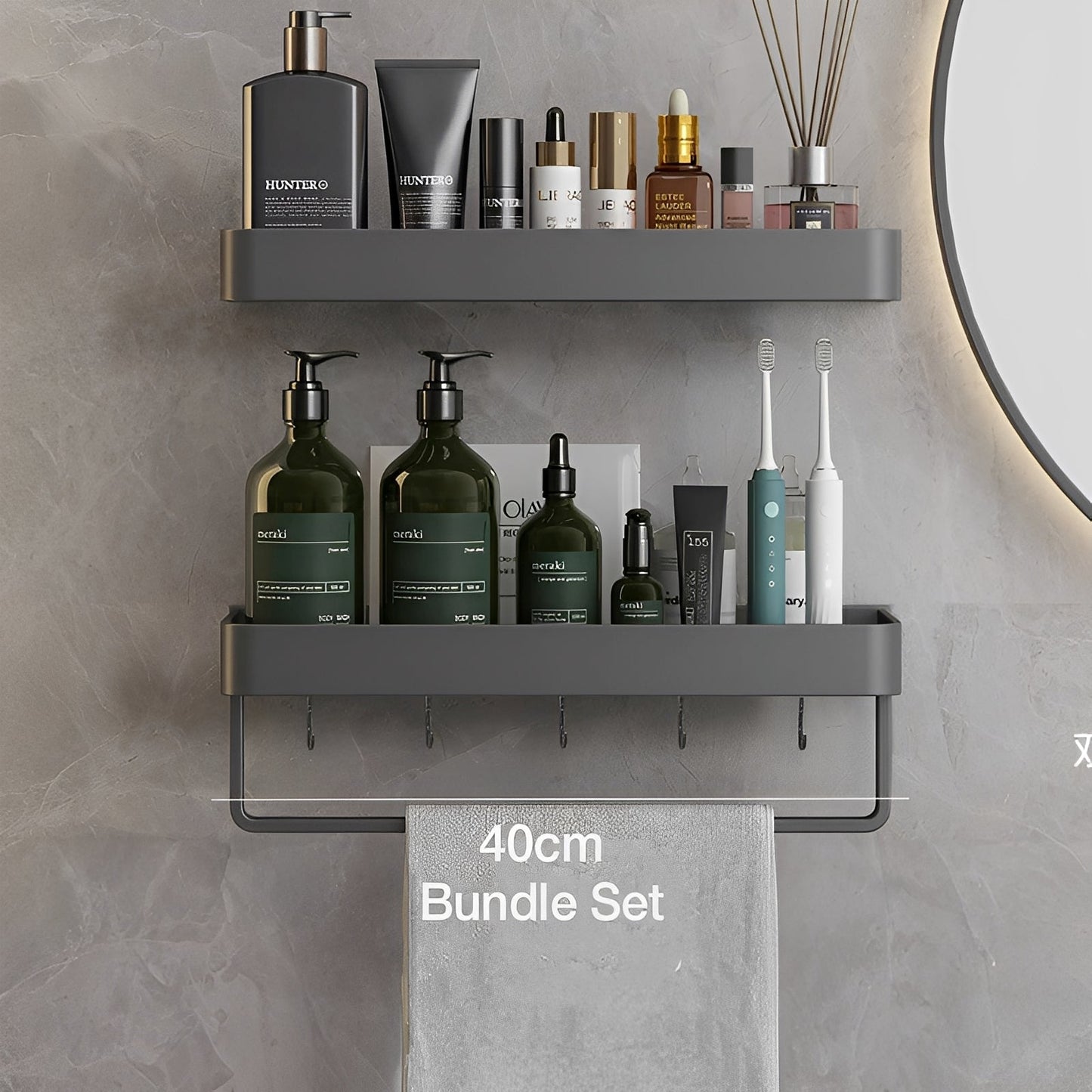 AeroShelf – Étagère Murale de Salle de Bain Sans Perçage