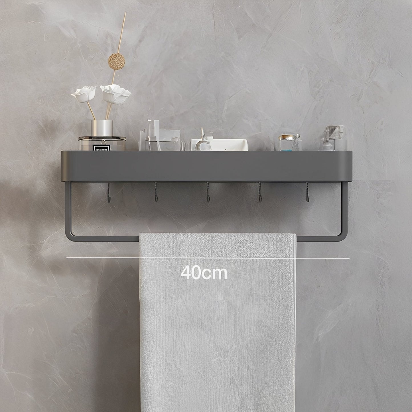 AeroShelf – Étagère Murale de Salle de Bain Sans Perçage