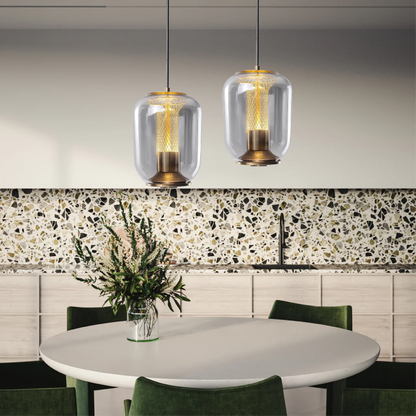 Savanna – Élégante suspension en verre pour espaces de vie élégants