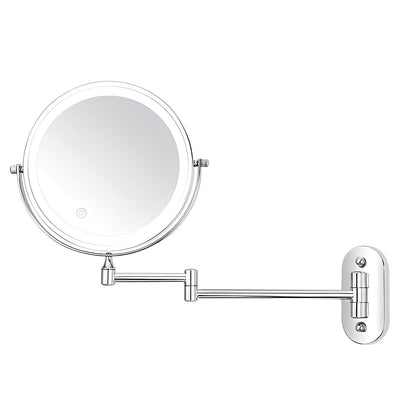 Kaori – Miroir de maquillage LED pliant mural
