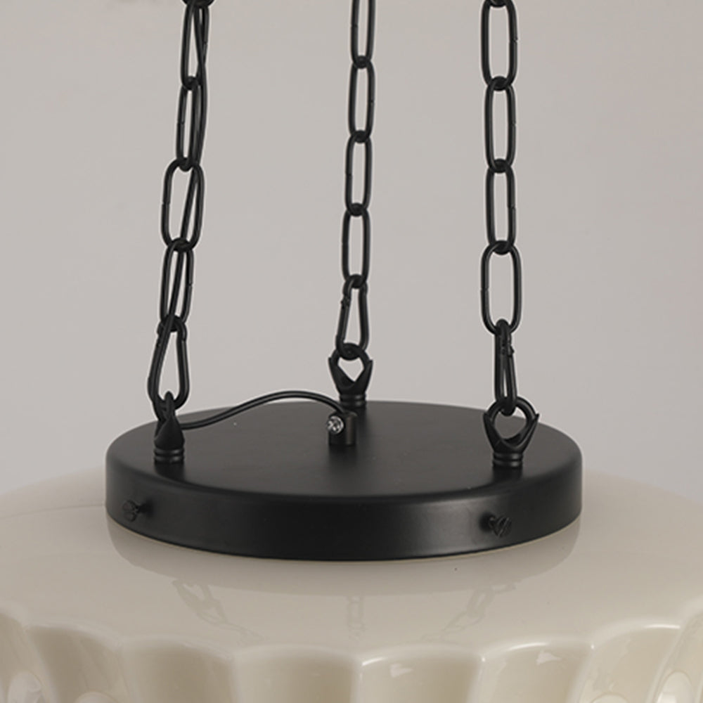 Elora – Suspension blanche style vintage