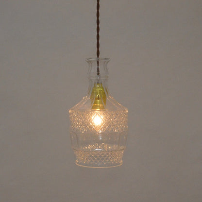 Elva – Lampe LED moderne en bouteille de verre