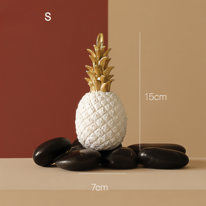 Phineas – Décoration ananas stylisée en résine pour accents d'été